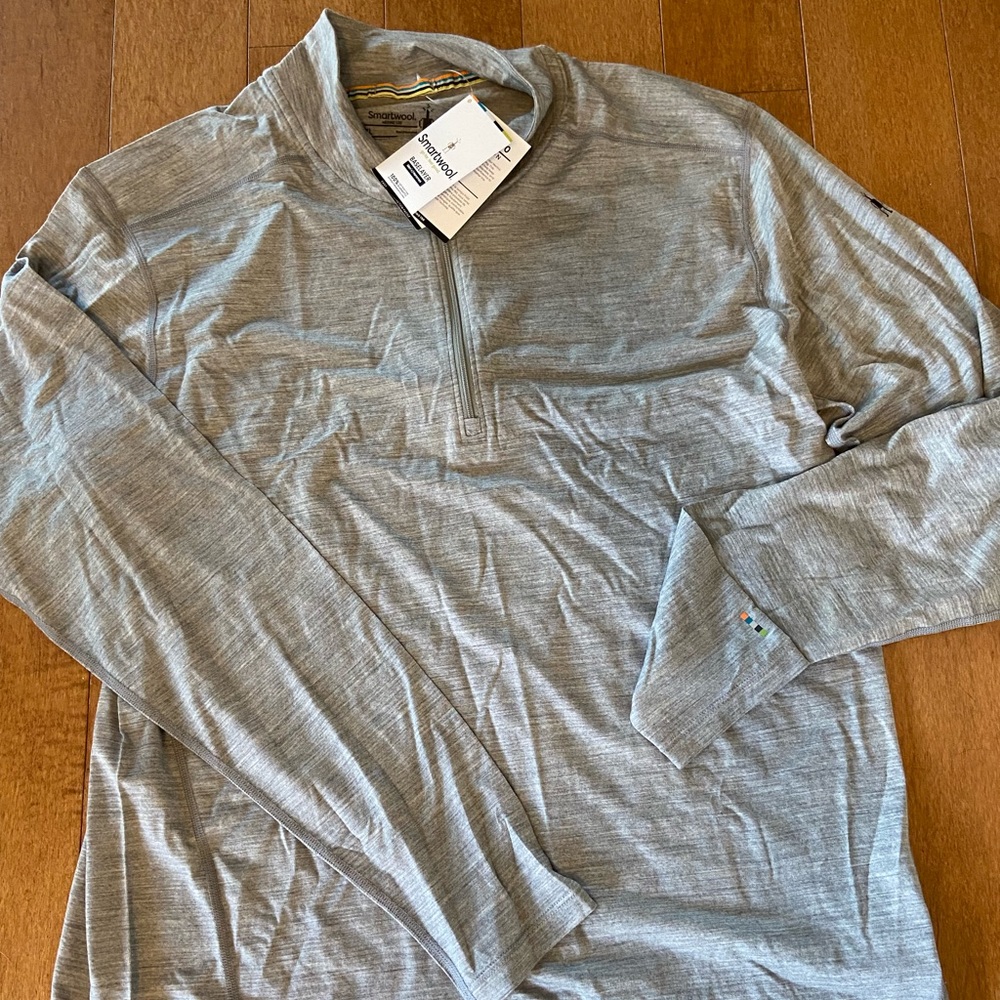 Smartwool mens base layer merino 150 quarter zip size xl nwt